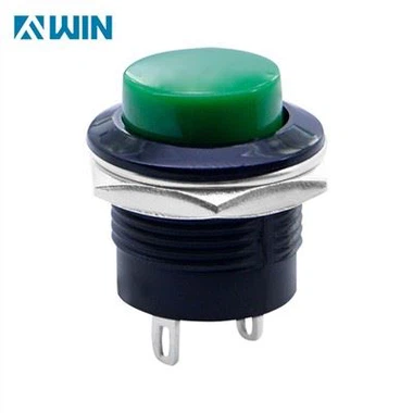 Nút màu xanh lá cây Công tắc nhấn 16mm
